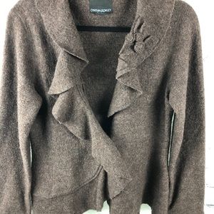 Cynthia Rowley Wool Jacket with appliqué Flowers